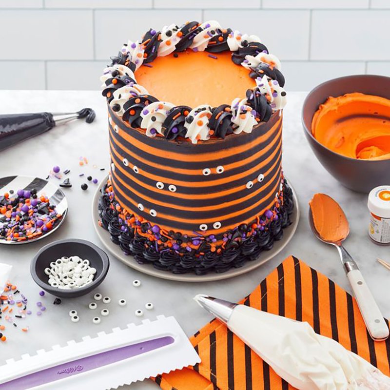 100g Halloween Cake Decorations Edible Eyeball and Moon Sprinkles Halal Solid Sugar Ingredients in Bottle and Bag Packaging