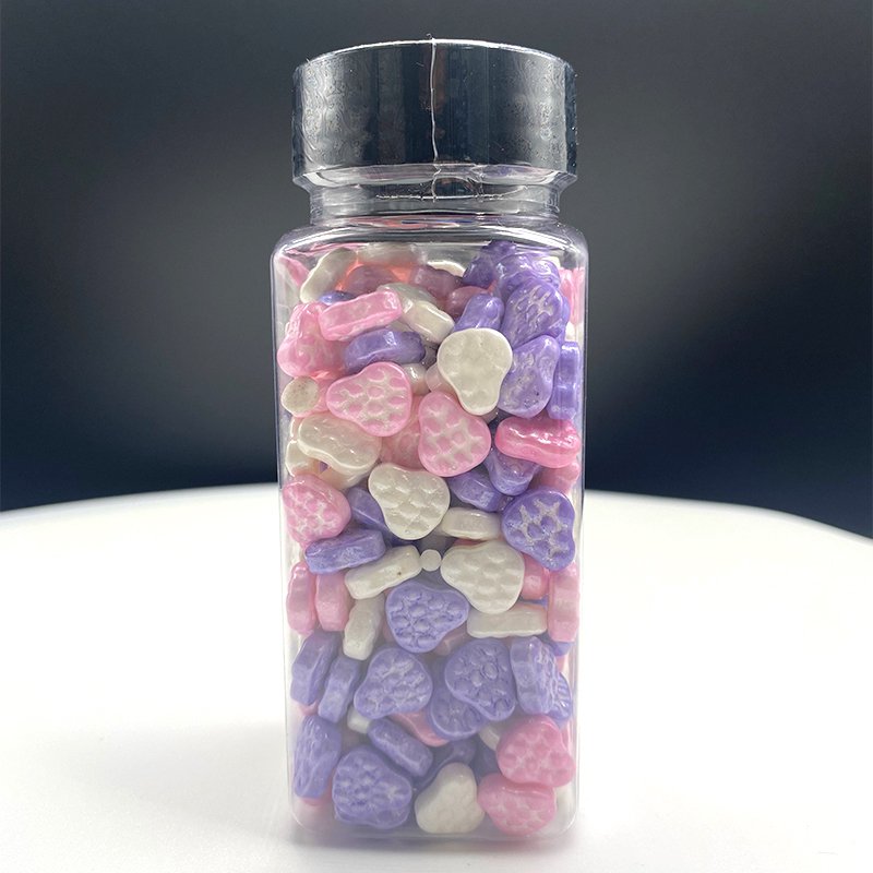 Rainbow Ice Cream For Cake Bakery Decoration Packet Of Same Colour Sugar Pearls Packaging Slime Edible Sprinkles Decorations