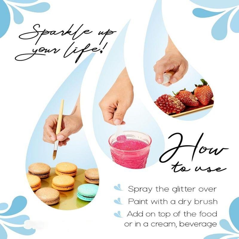 Easy to Use Edible Shimmer Dust Set High Quality Food Coloring Powder For Macaron Decoration Pigment