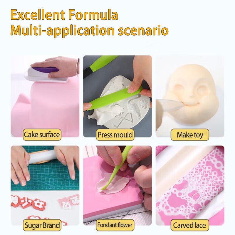Edible Cake Decoration sugar fondant paste Sugaring paste manufacturer for Bakery Decoration Ingredients