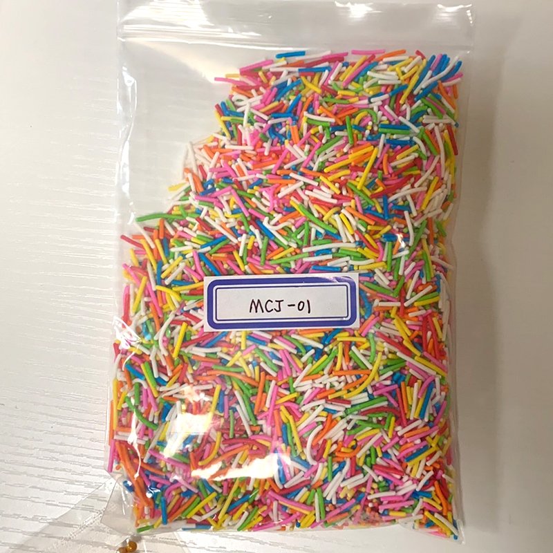 Rainbow Sprinkles Needle Free Sugar Rods Number Birthday Candles Bake Ingredients Cake Decoration