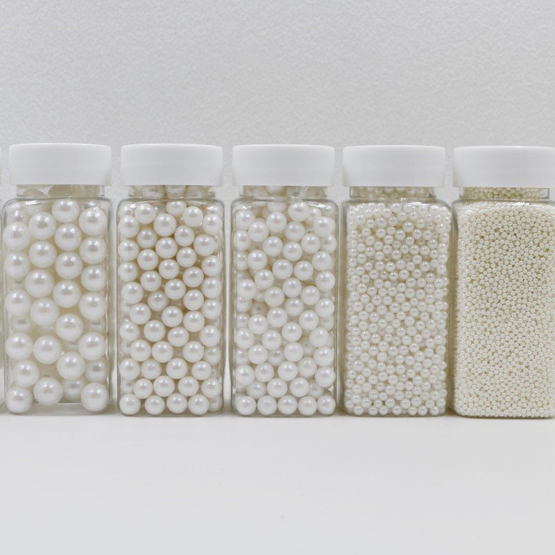 Edible White sugar Pearl Sprinkles for Cake decoration sugar cakes edible Sprinkles