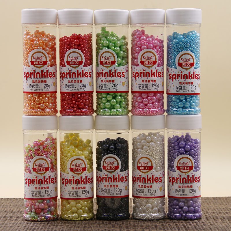 Edible White sugar Pearl Sprinkles for Cake decoration sugar cakes edible Sprinkles