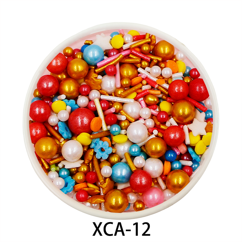 edible sugar beads halal sprinkles mixed Colors edible sugar Jimmies hot sale cake sprinkles for cake decoration