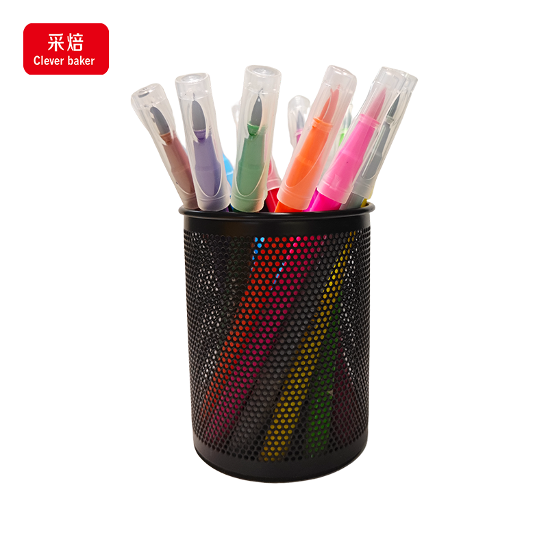 12 Color Edible Marker Pen Food Coloring edible ink edible painting for Cake Bakery Decoration Ingredients