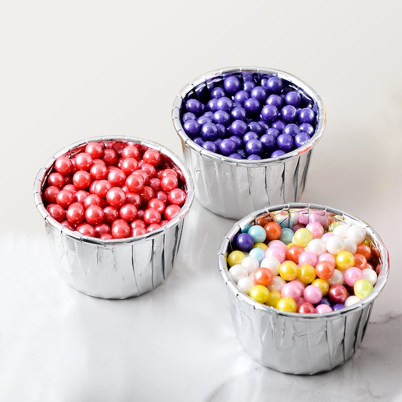 factory direct wholesale mix color edible molded candy pearlized 7mm colorful nonpareils in 85g bottle for cake ingredients