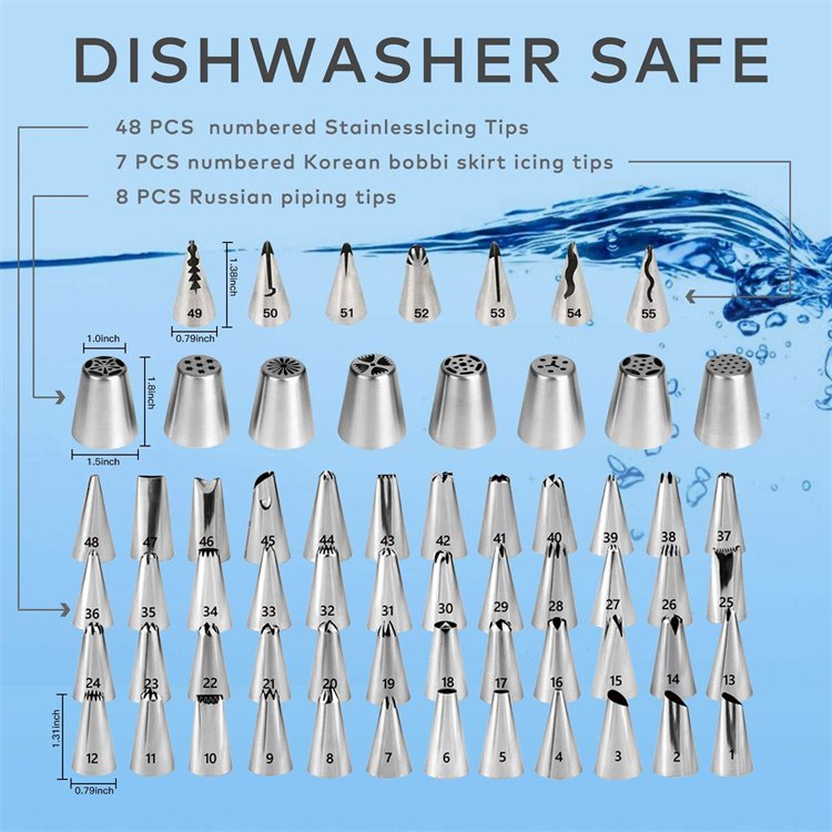 137 Pcs Piping Bag Set Turntable Reposteria Pastry Baking Supplies Stand Cake Decoration Accessories