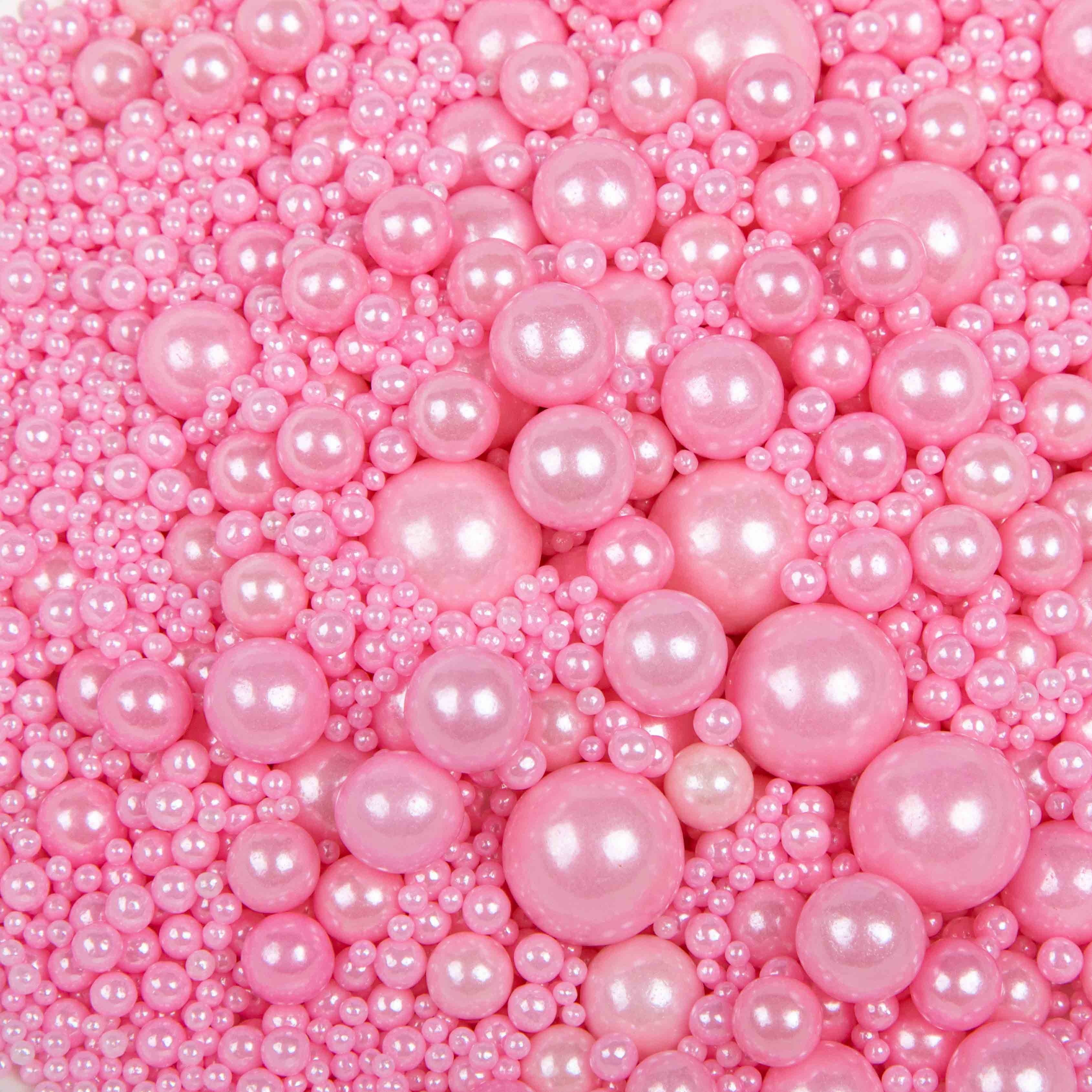 White Sugar Pearl, Pearlised Dragees, Edible Pearl Sugar For Bakery Decoration