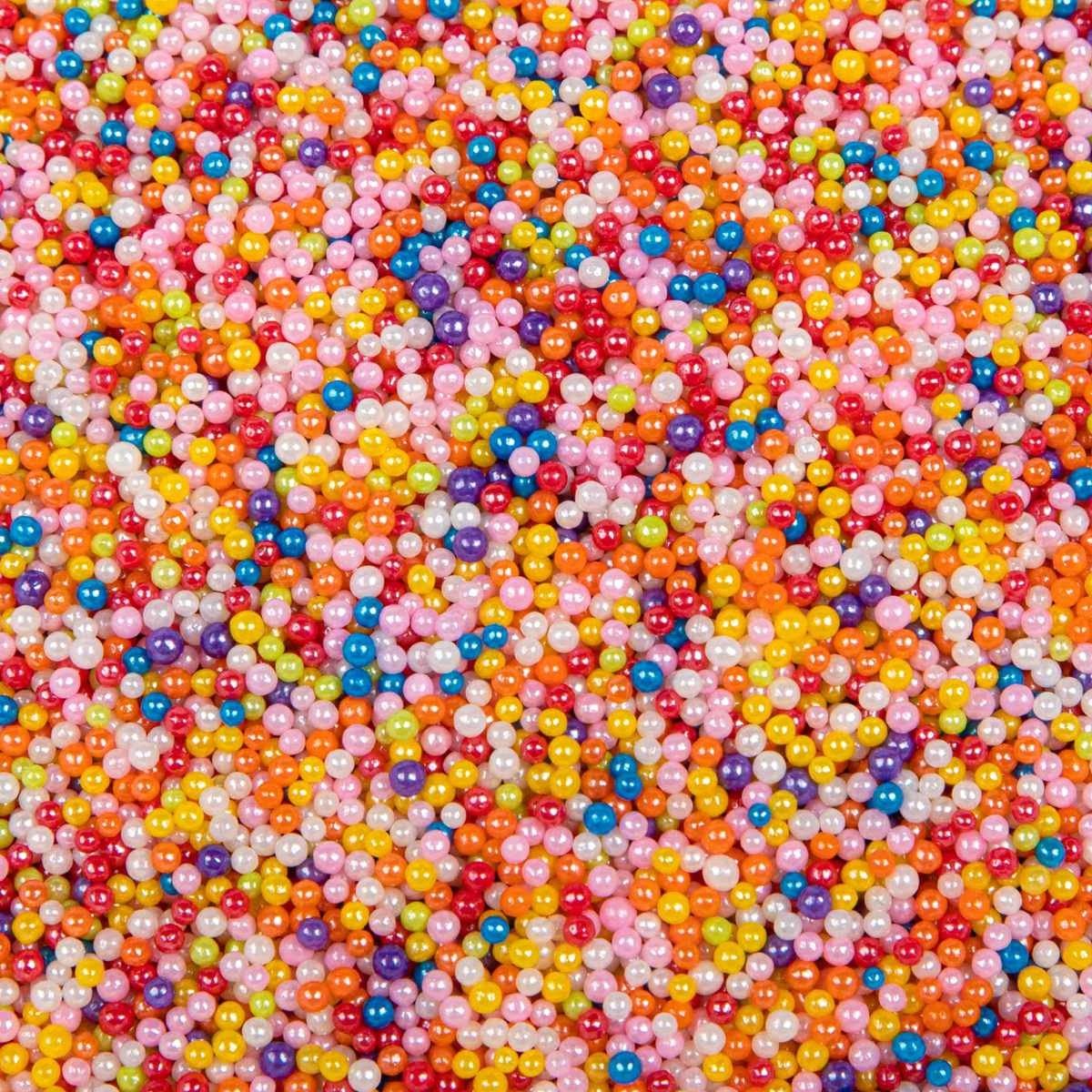White Sugar Pearl, Pearlised Dragees, Edible Pearl Sugar For Bakery Decoration