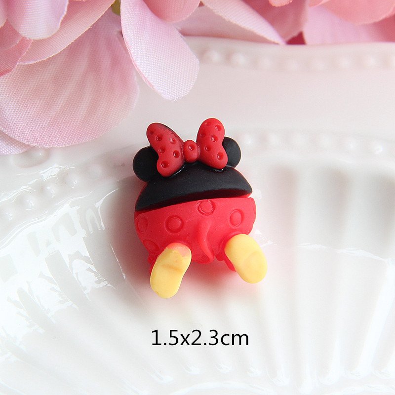 Foretrend HOT New Arriving Resin Cartoon Character Stereoscopic Bear Mickey Minnie Nail DIY Manicure Nail Art Decorations