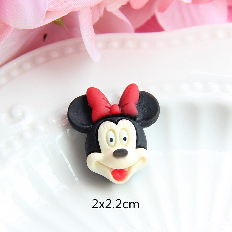 Foretrend HOT New Arriving Resin Cartoon Character Stereoscopic Bear Mickey Minnie Nail DIY Manicure Nail Art Decorations