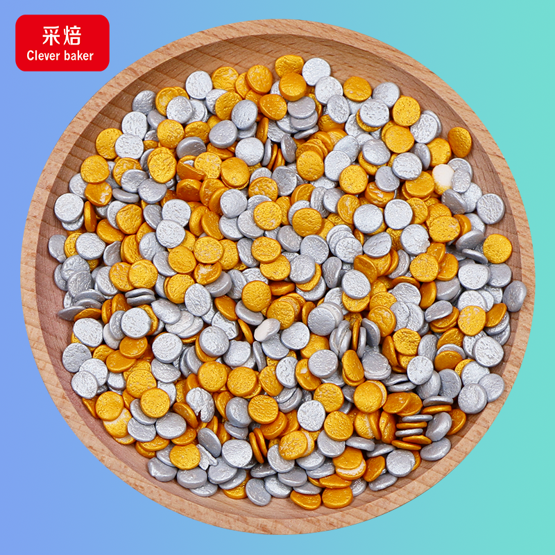 Edible sprinkles Edible confetti Little Round piece 7mm Spanish sliced sugar cake sprinkles halal sprinkles sugar sprinkles