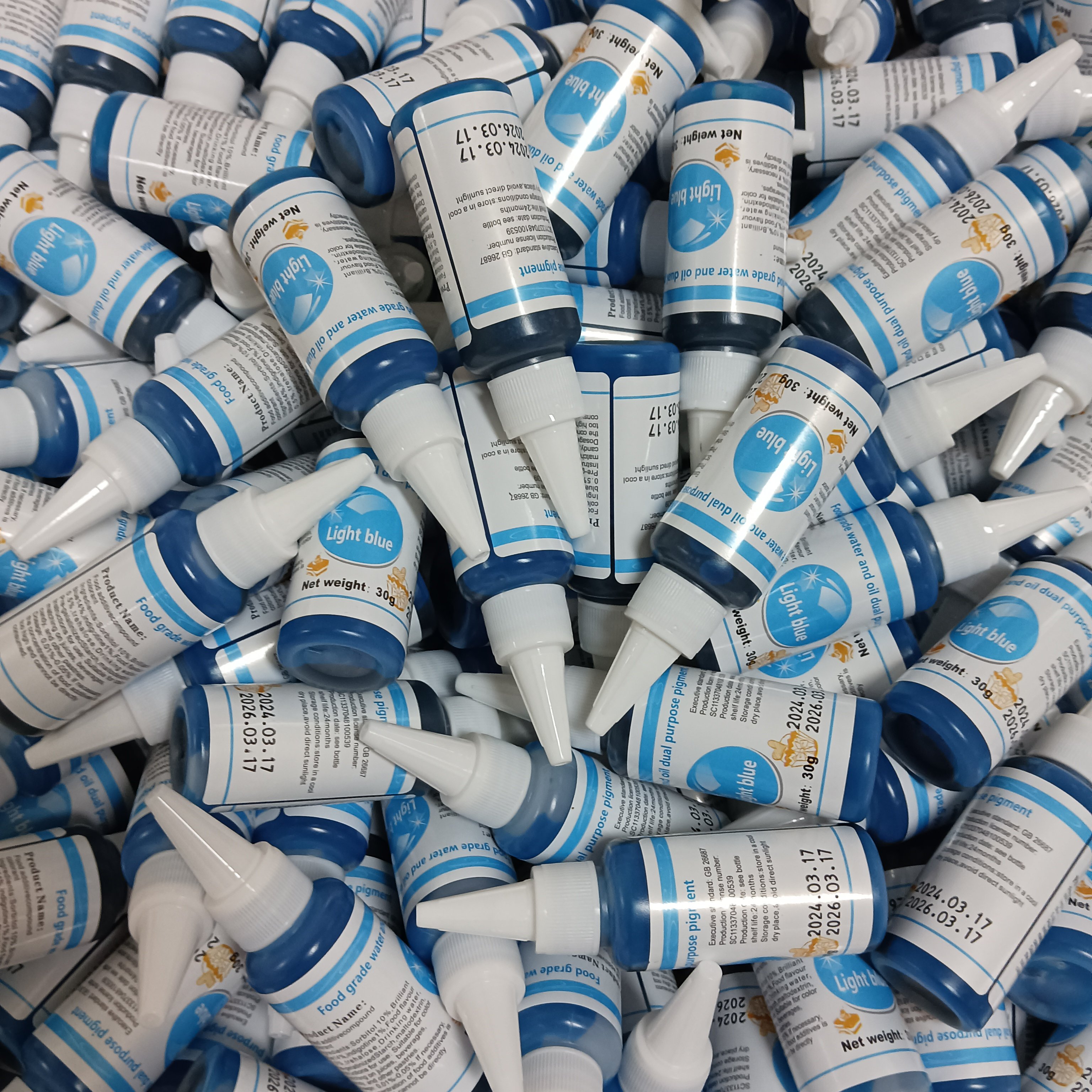 Factory Price Colorant 21 ColorsWholesale Edible Food Coloring Gel Water Solubility Color For Cake Cookies 10ml 30g