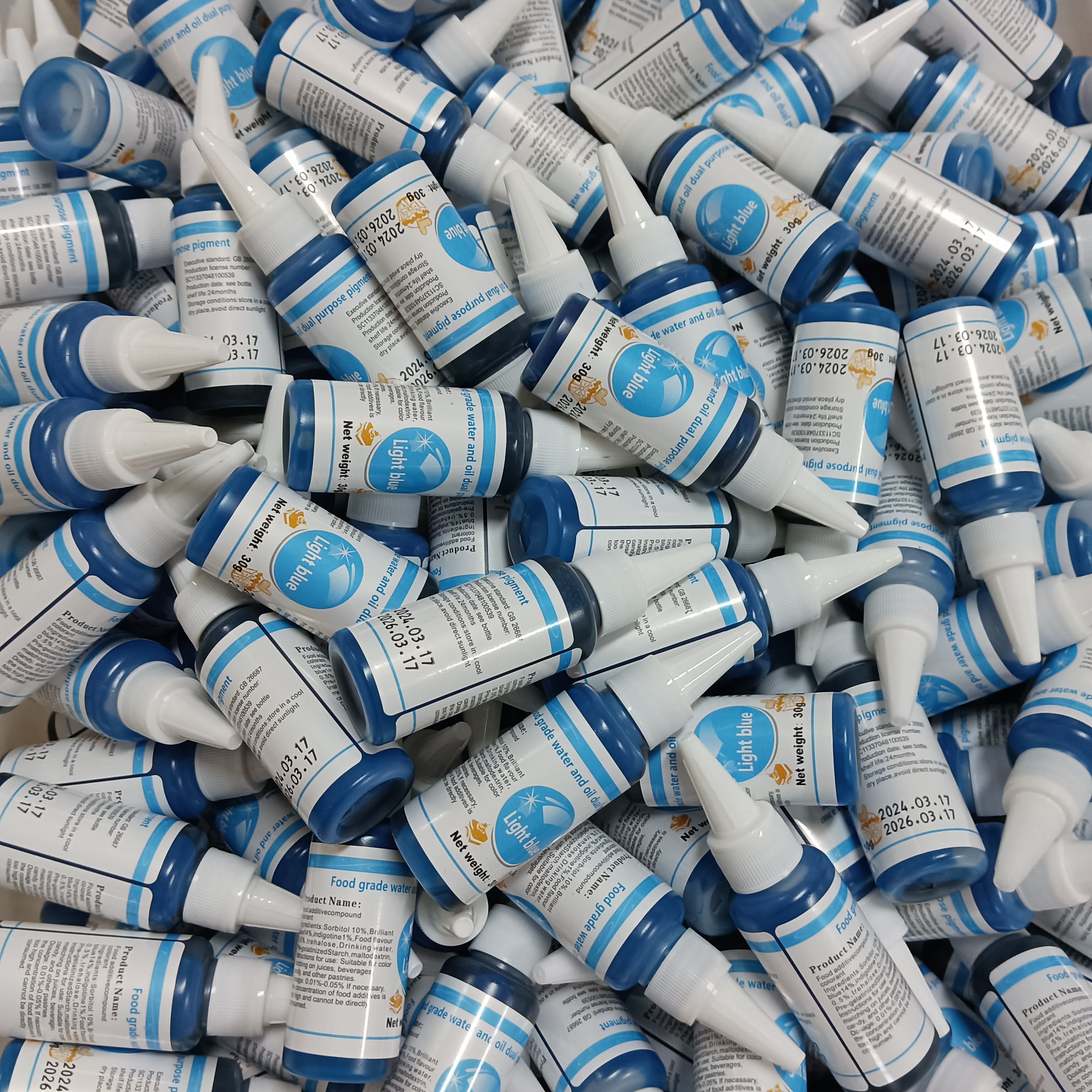 Factory Price Colorant 21 ColorsWholesale Edible Food Coloring Gel Water Solubility Color For Cake Cookies 10ml 30g