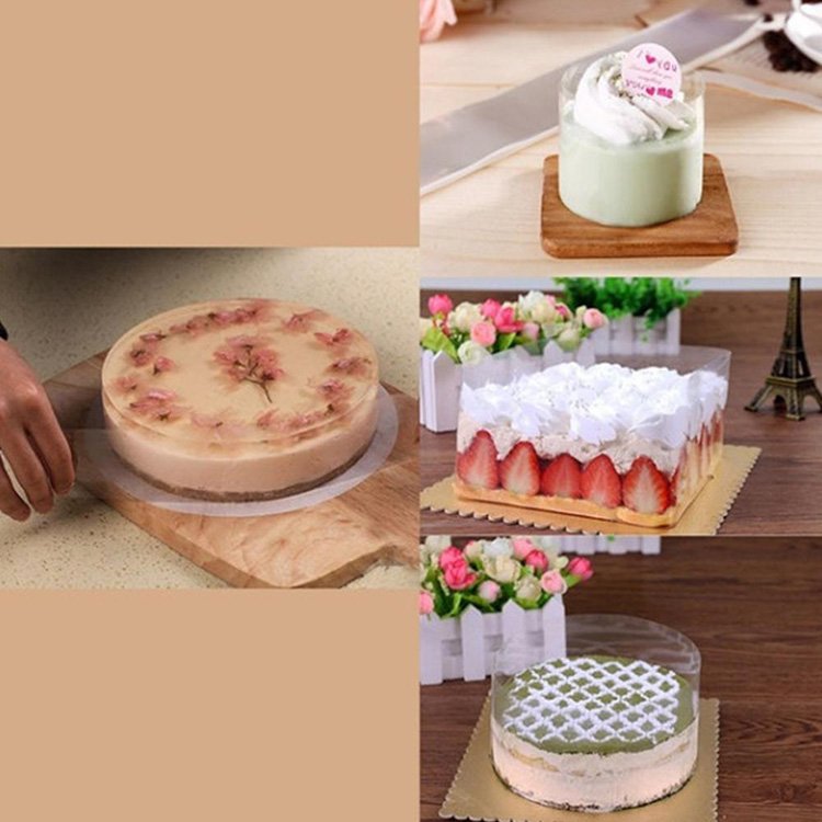 Transparent Mousse Cake Edges Wrap Dessert Surrounding DIY Baking Bounded Film Candy Cake Edge Band Packaging Decoration Tools