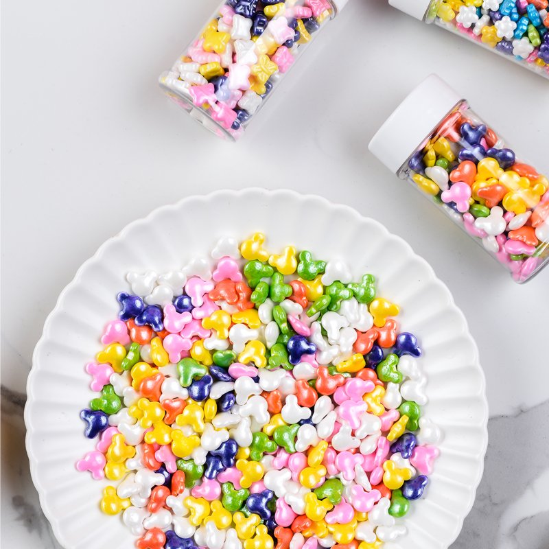 Sprinkles candy factory star flower moon shape of candy bakery ingredients wholesalers pressed candy for cake decoration