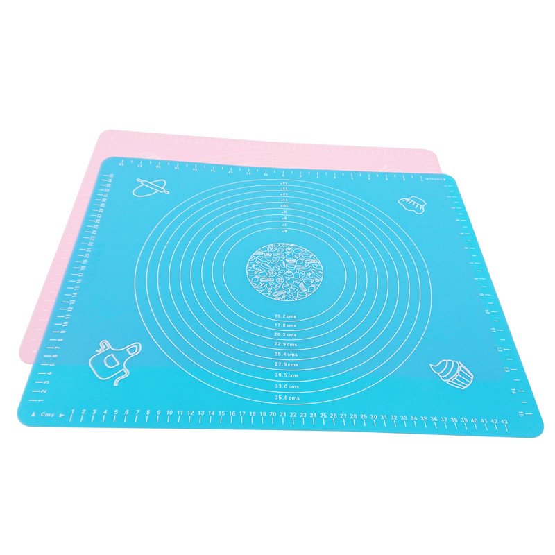 Thinner Style Silicone Pastry Cake Flat Mat Silicone Baking Anti-slip Mat For Cake Chocolate Macaroon Dumpling