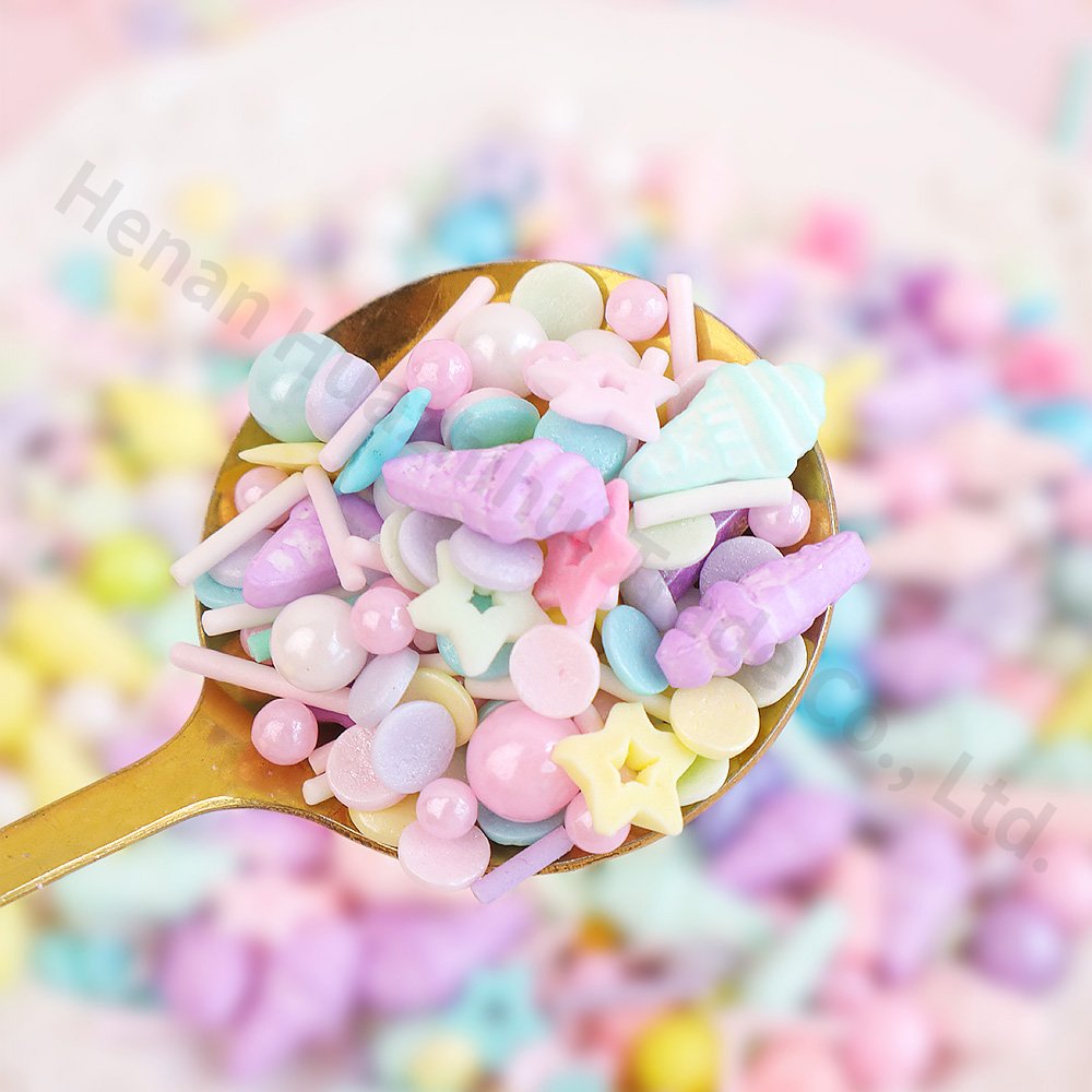 New Arrival Edible Heart candy Slices Sprinkles ice cream Cake Decorating DIY Valentines day Wedding party sugar Sprinkles