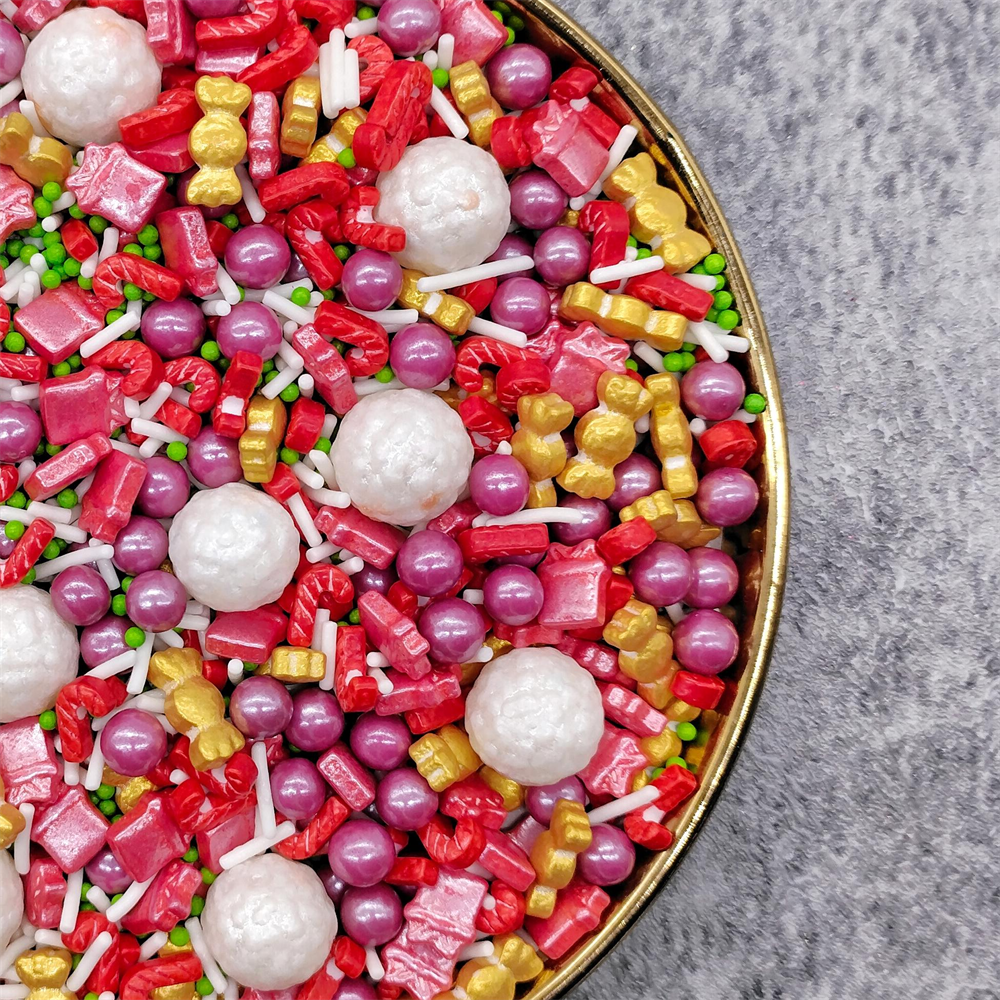 Christmas sprinkles comestibles al mayor sprinkle candy cake decorating supplies