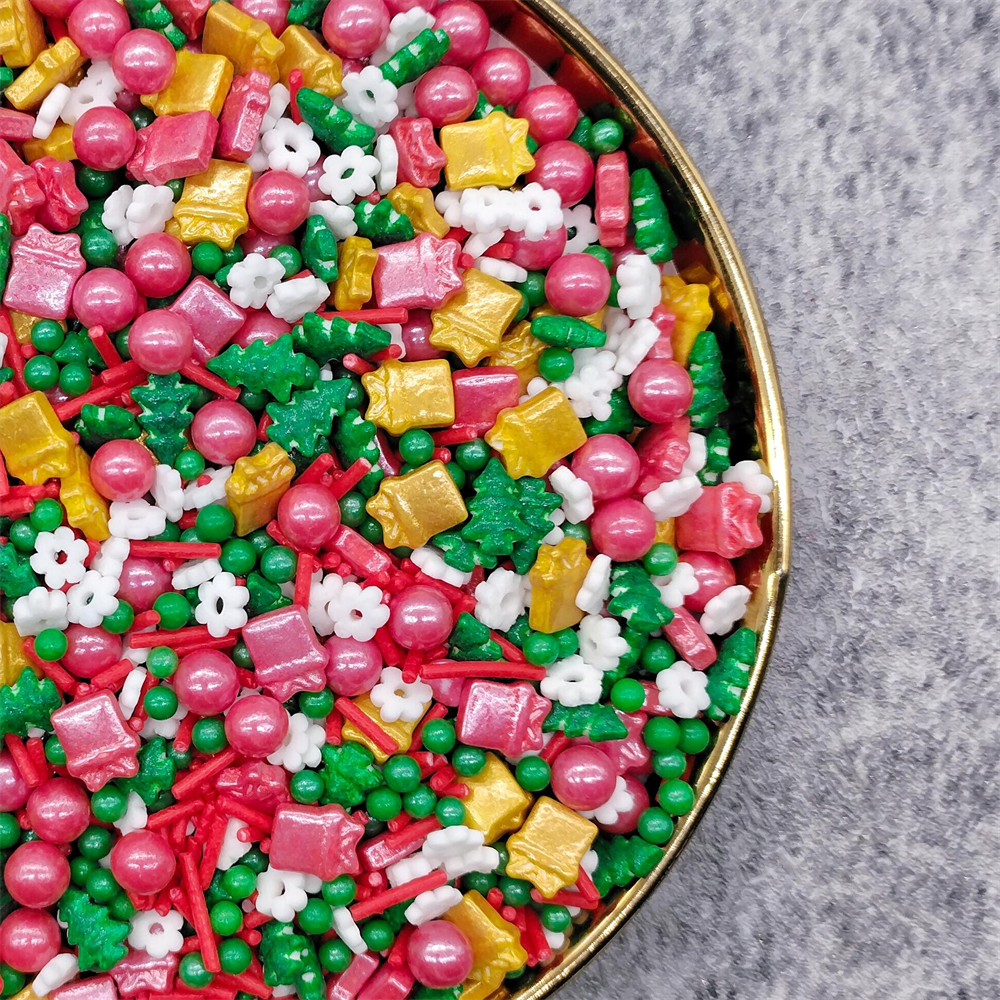 Christmas sprinkles comestibles al mayor sprinkle candy cake decorating supplies