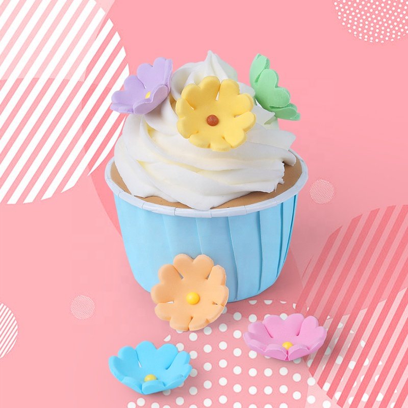 Edible Flowers Daisy Icing Decorations Candy Colourful Biscuit Cake Decorations Sprinkles For Easter Bakery