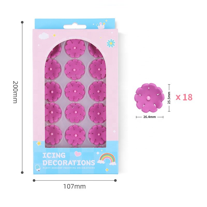 Edible Flowers Daisy Icing Decorations Candy Colourful Biscuit Cake Decorations Sprinkles For Easter Bakery