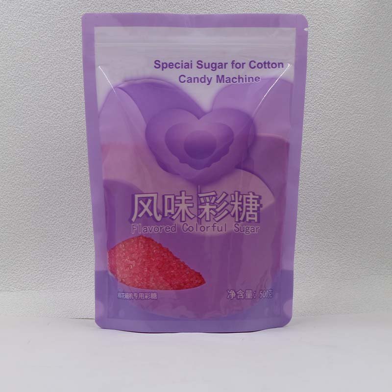 Cotton candy machine special raw materials color fruity sugar white sugar coarse color sand sugar Vanilla marshmallows