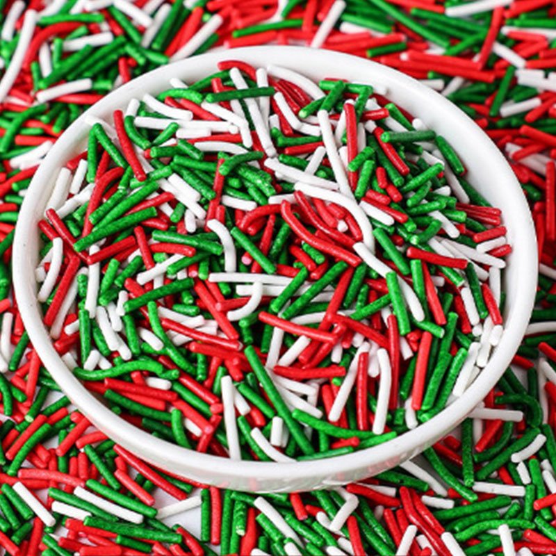 Wholesale Christmas Halloween Styles Cake Decoration Edible Sprinkle Confetti Sugar Rods Sugar Beads Party Baking Sprinkles