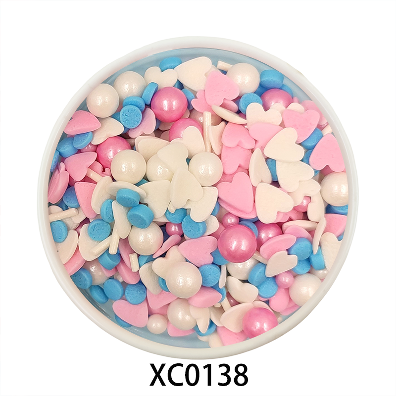 Kaibei Edible Sugar Pearls Star and Flower Edible Sprinkles Sugar Cake Decorations Wholesale for Valentine Cake Decoration