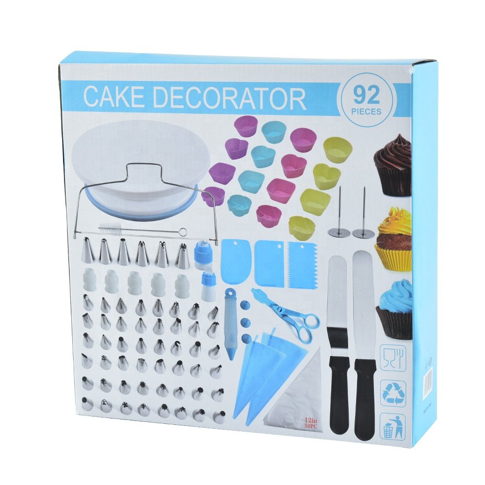 Aluminium Alloy Revolving Cake Stand Turntable Cake Decorating Kits Supplies Numbered Cake Decorating Tips Baking Supplies