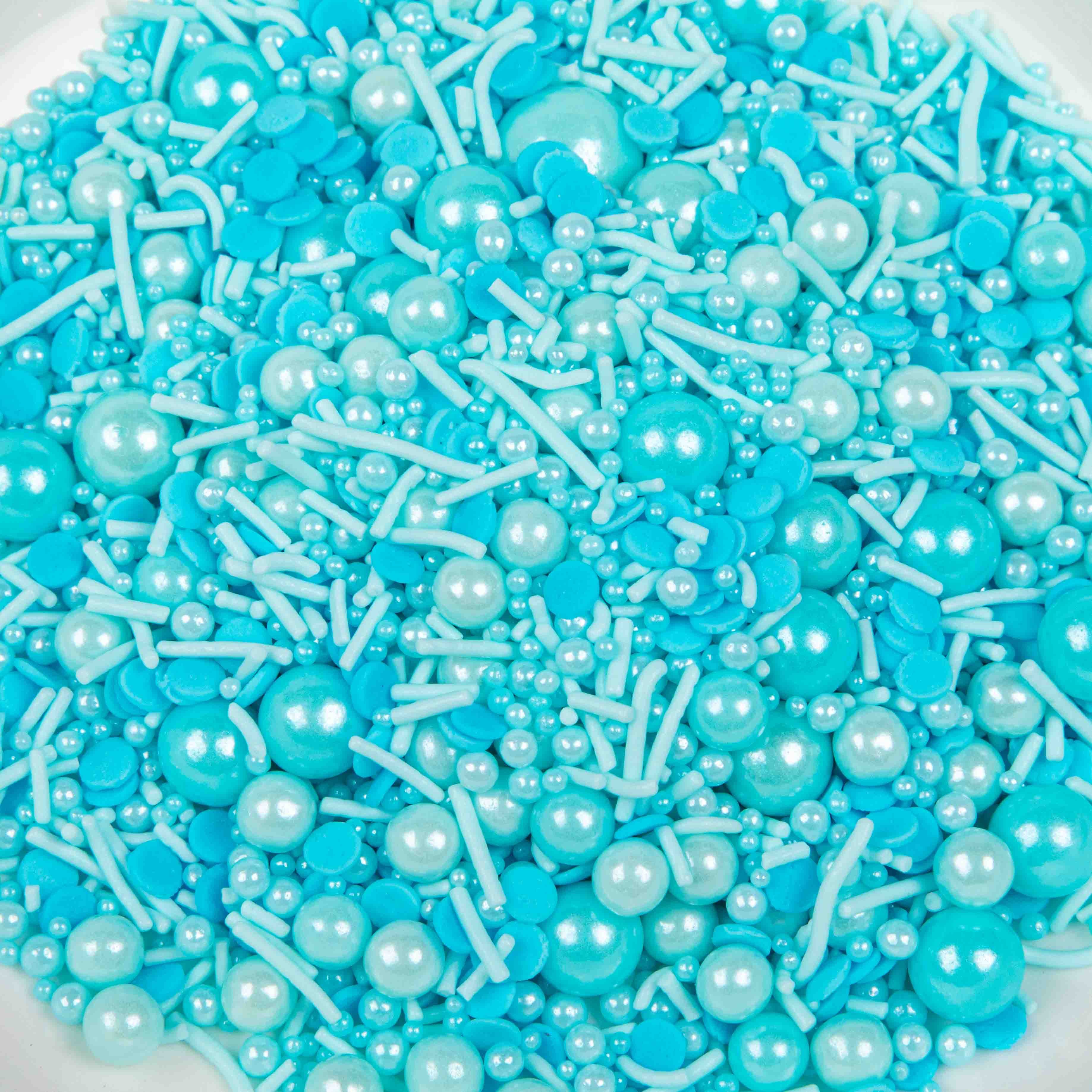 Colourful Candy Jimmies Edible Cake Sprinkles With 6 Cells Short Dispenser Bottle
