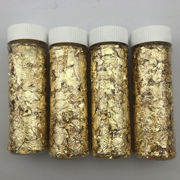 24k gold leaf edible gold foil 2g per bottle