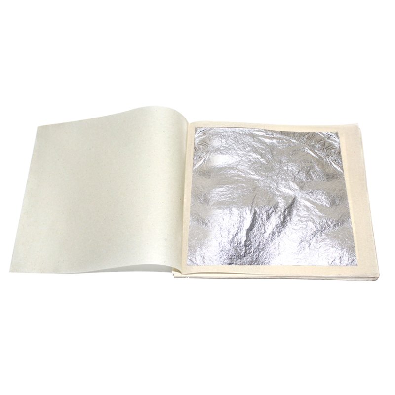11*11 cm Genuine Edible Silver Leaf Foil Sheets for Bakery Decoration Ingredients Food Ingredients Facial Beauty