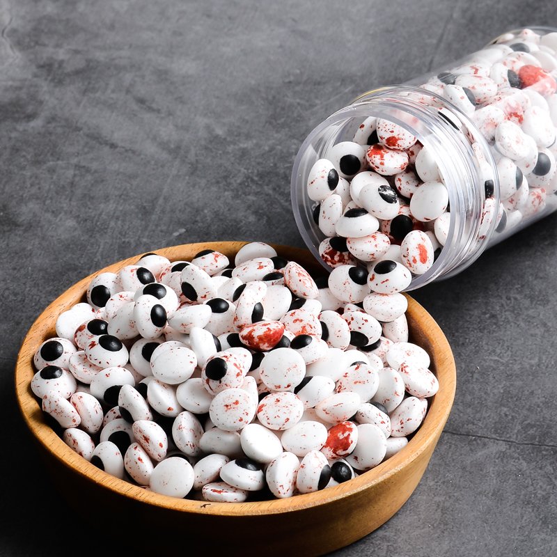 Pressed candy high quality wholesalers cheap sprinkle blends pearl sugar bloody eyes and bones for bakery cake decoration