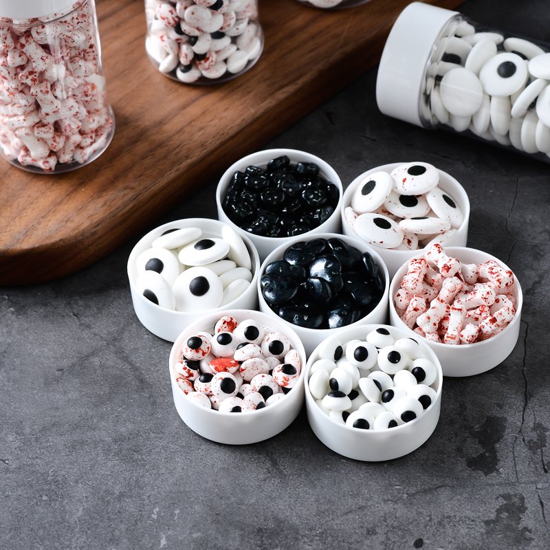 Pressed candy high quality wholesalers cheap sprinkle blends pearl sugar bloody eyes and bones for bakery cake decoration