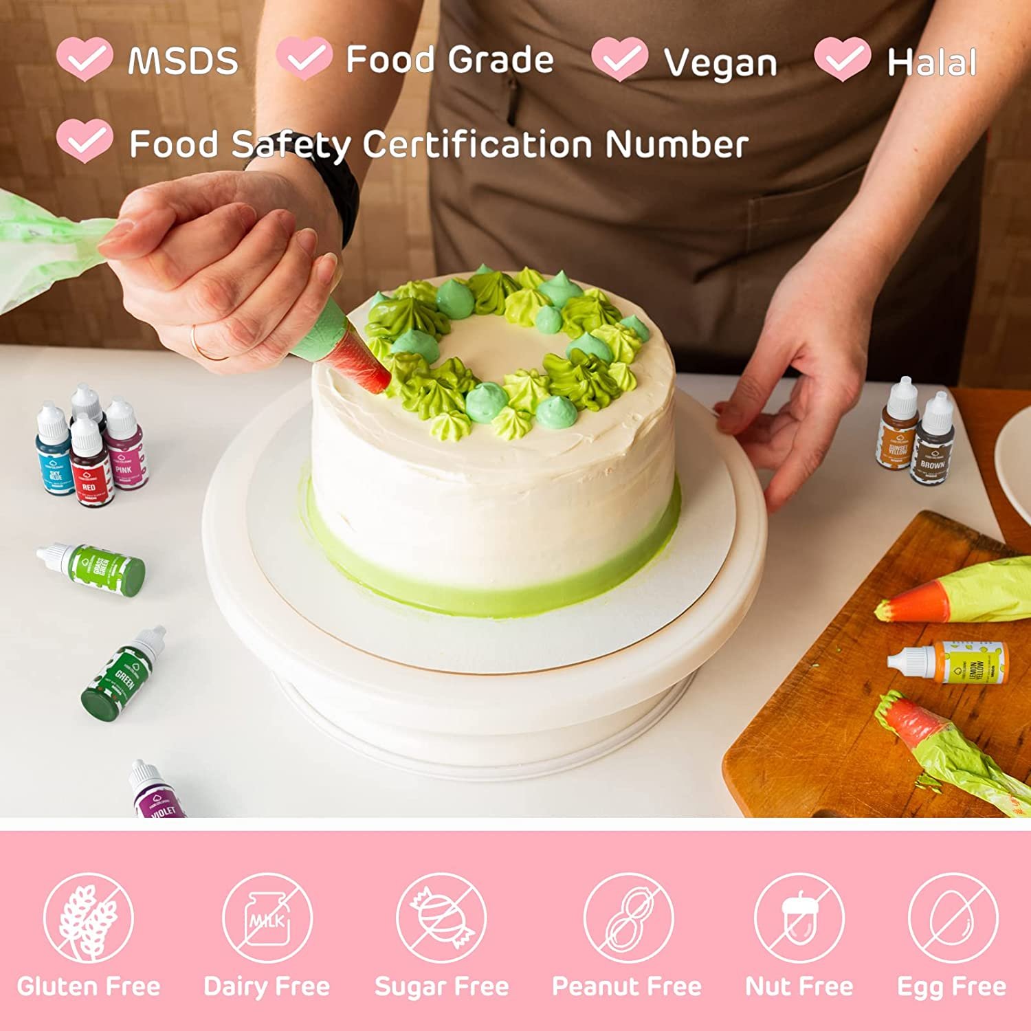 16Pcs Natural Ink Cake Food Coloring Set Ingredients Cake Fondant Baking Color Pigments Decoration Baking