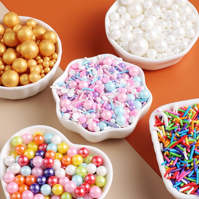 Bakery Candy Sprinkles Decoration Ingredients Comestibles Al Mayor Arzan Edible Beads sugar hair accessories resin props