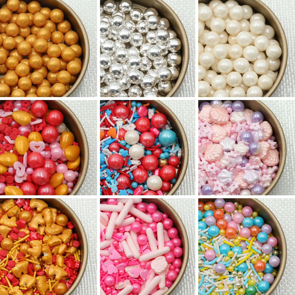 Bakery Candy Sprinkles Decoration Ingredients Comestibles Al Mayor Arzan Edible Beads sugar hair accessories resin props