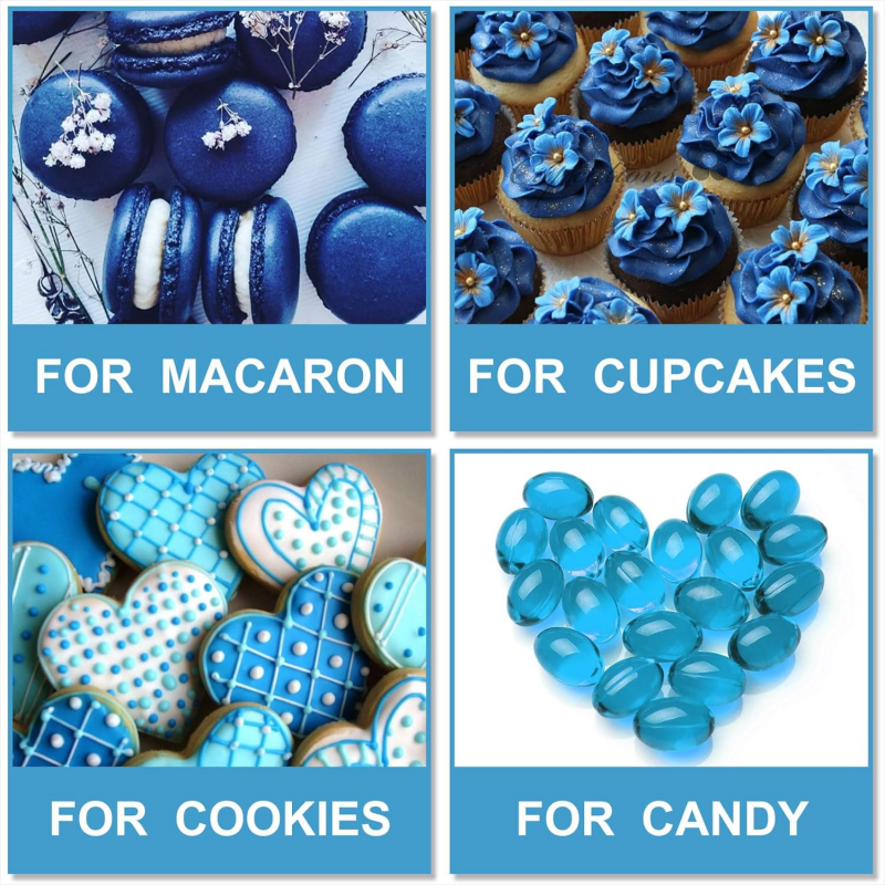 Gel Food Coloring Blue Natural Food Coloring for Cakes Ice Cream Buttercream Pasta Macarons