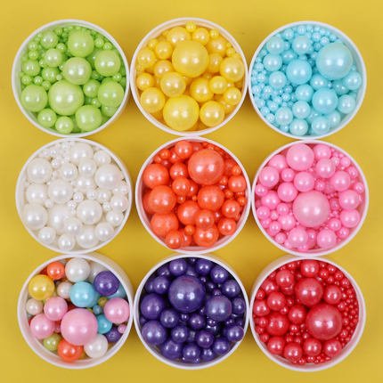 Bright Colorful Bead Sprinkle for Bakery Decoration Sugar Pearl Factory Price Mixed Size Bag Packaging Ningbo Solid Cool and Dry