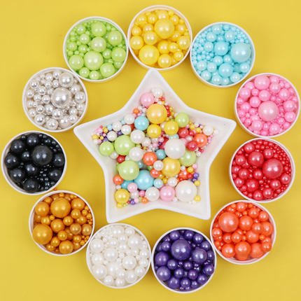 Bright Colorful Bead Sprinkle for Bakery Decoration Sugar Pearl Factory Price Mixed Size Bag Packaging Ningbo Solid Cool and Dry