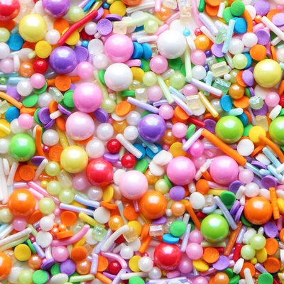 Bright Colorful Bead Sprinkle for Bakery Decoration Sugar Pearl Factory Price Mixed Size Bag Packaging Ningbo Solid Cool and Dry