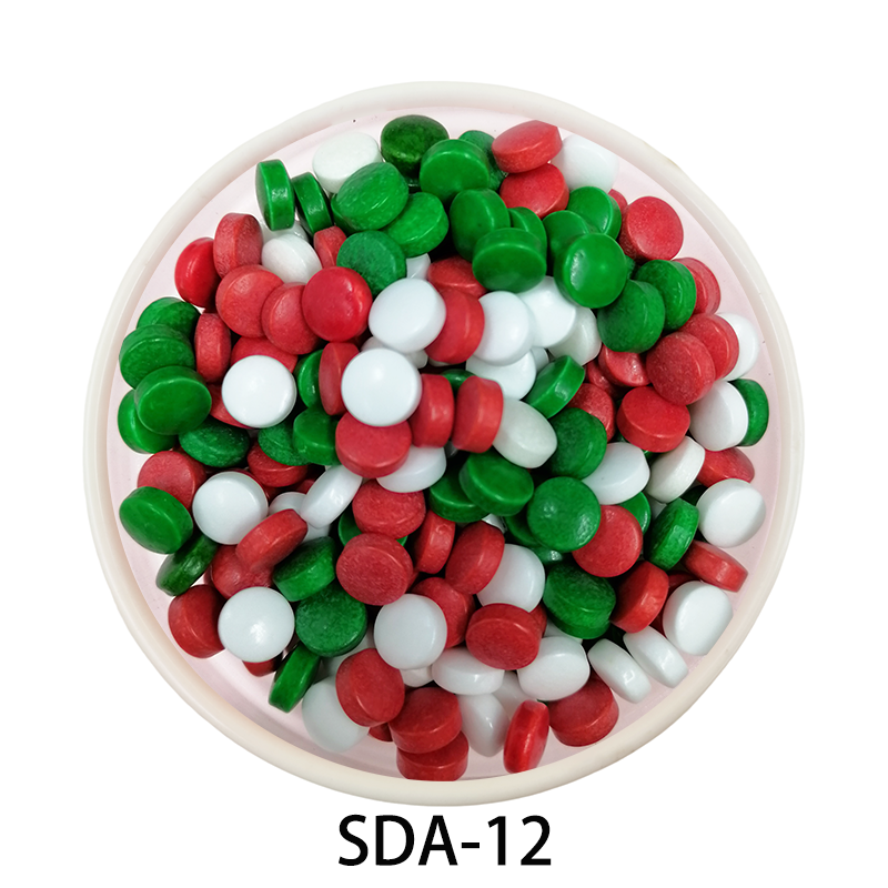 Wholesale price Christmas mix series jimmies sugar balls bake ingredients edible decoration sprinkles candy for cake decoration