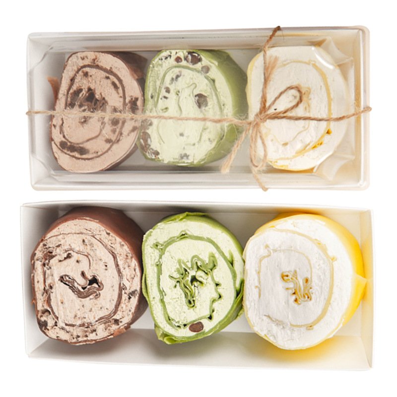 Customized food grade paper plastic packing bakery pastry cake box with clear lid
