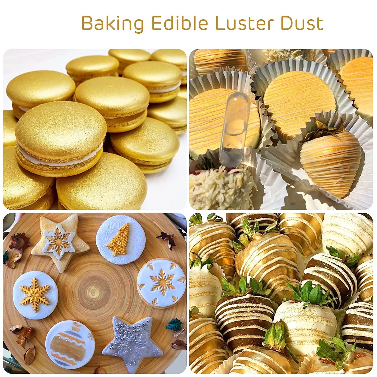 Food Grade Colorants Cake Decor Edible Gold Luster Dust for Drink