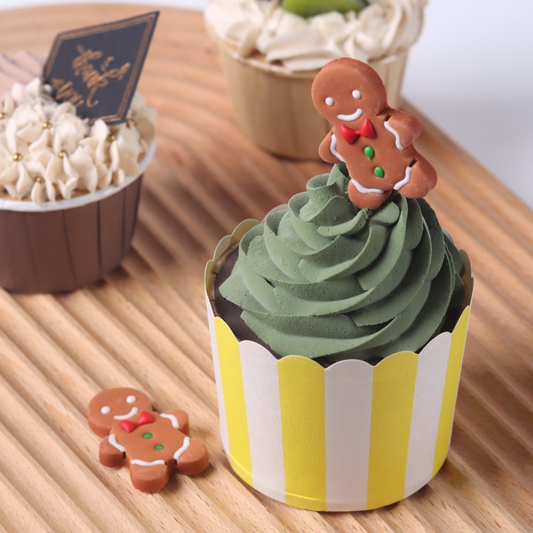 Lovebakery Edible Christmas Icing Decorations Icing Sugars baking decorate candy sprinkles The Gingerbread Man for Bakery