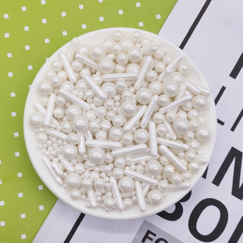 2021 New Styles Sprinkles Single Mixed Color Rods Sprinkles Sugar Pearls For Cake Decoration Tools 500g