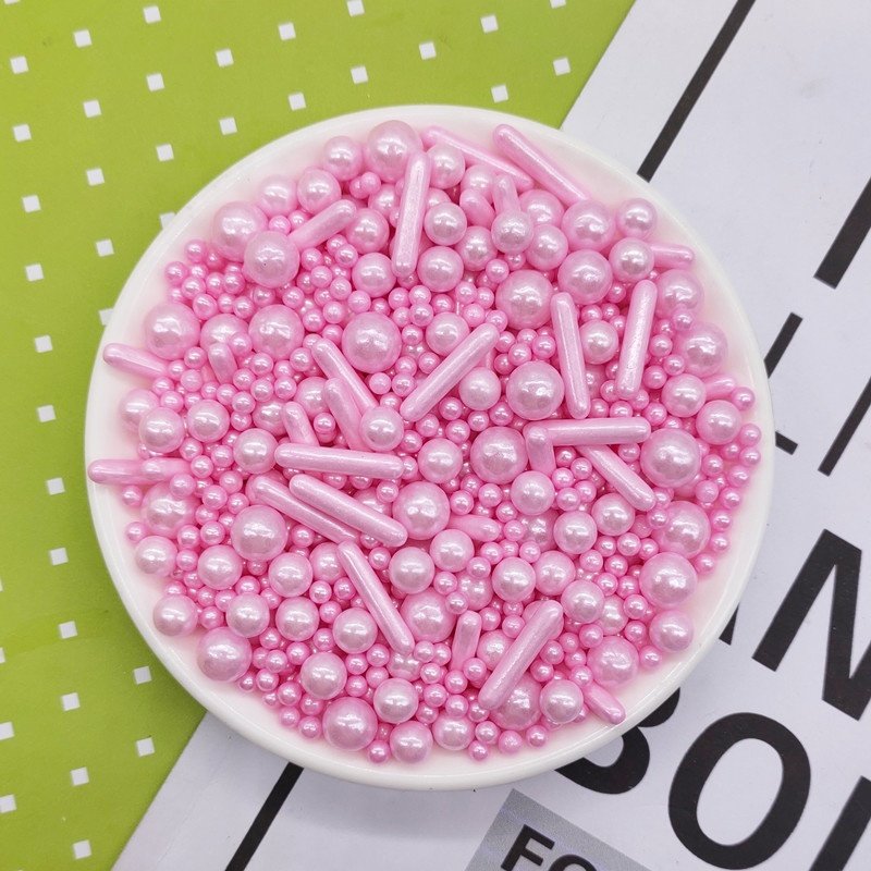 2021 New Styles Sprinkles Single Mixed Color Rods Sprinkles Sugar Pearls For Cake Decoration Tools 500g