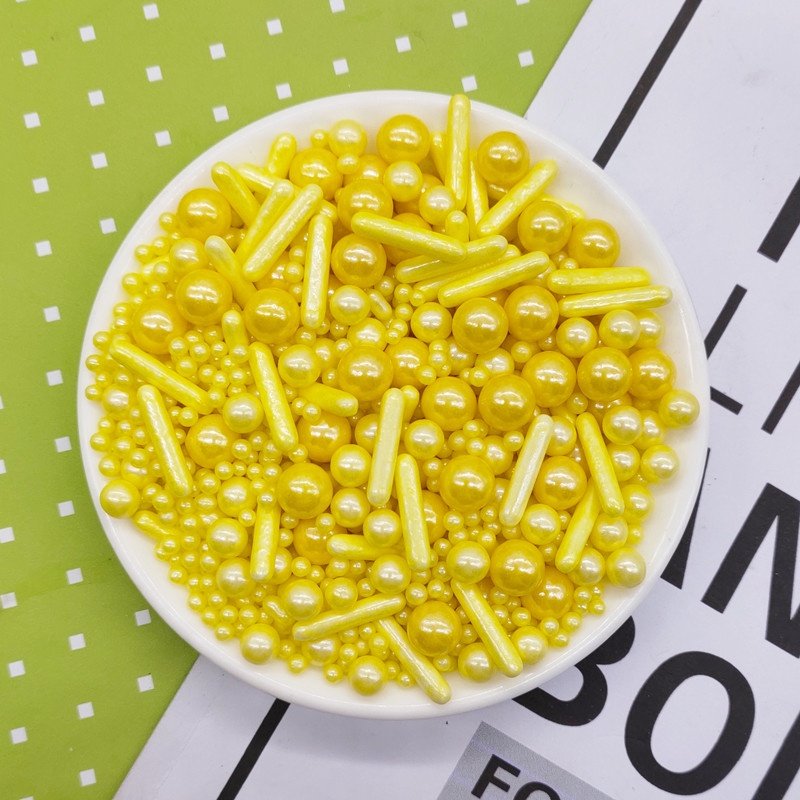 2021 New Styles Sprinkles Single Mixed Color Rods Sprinkles Sugar Pearls For Cake Decoration Tools 500g