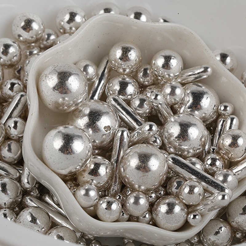 Silver Metallic Color Sprinkles